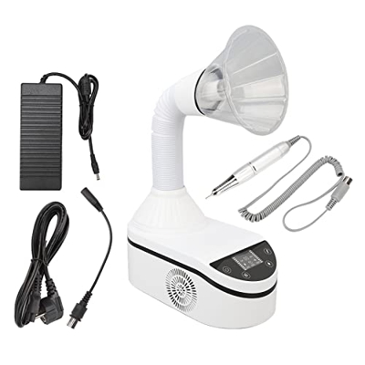 Limpiador de Polvo para Uñas de 230W, Máquina Colectora de Polvo Pulidora Inteligente 2 en 1 con Cubierta de Plástico, 100‑240V(#1)