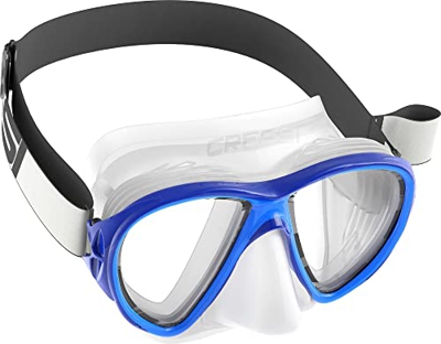 Cressi Fiji Mask Máscara Buceo, Adultos Unisex, Transparente/Azul, Talla única