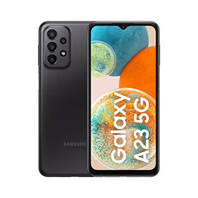 Móvil Android 12 Samsung Galaxy A23 5G con SIM Gratis, Smartphone de 6,4 Pulgadas, Pantalla Infinity-V, 4 GB de RAM, 64 GB de Almacenamiento, Batería