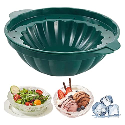 # 2820yC Ice Bowl Maker Creative Ice Cream Bowl Container Ice Tray Maker Ice Bowl Maker Quick Freezing Gran Capacidad Redondo Vacío Mo, Azul marino #0