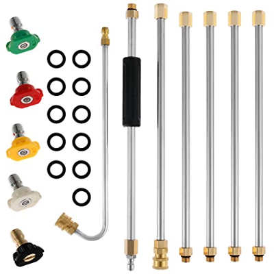 Ventita de extensión de lavadora a presión de Lochimu 1/4"LANCE DE POTENCIA DE CONECCIÓN RÁPIDA CON ENCENDIDAS DE LA RANGUERA DE LA JUNTA ANTIA DE APA