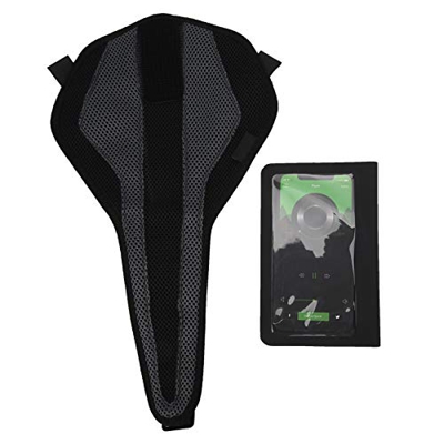 Bicicleta Trainer Sweat Net Frame Guard Absorbe el Sudor Protector con Bolsa de teléfono móvil para Entrenamiento de Ciclismo en Interiores