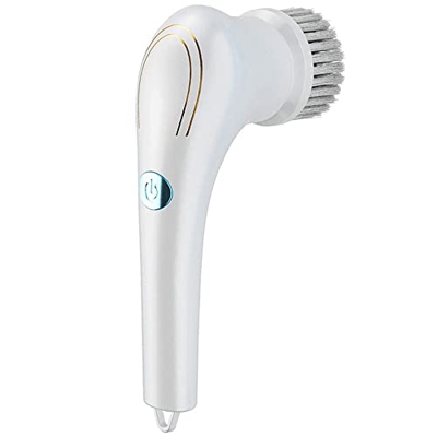 HUXIA Fregadora giratoria eléctrica Limpiador Blanco Multiusos Mejorado inalámbrico 360 para Cocina Ventana baño