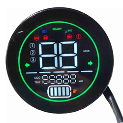 JOUSE Taquómetro de bicicleta eléctrica scooter salpicadero pantalla 48 V 60 V 72 V plomo-ácido batería LED instrumentos indicador características