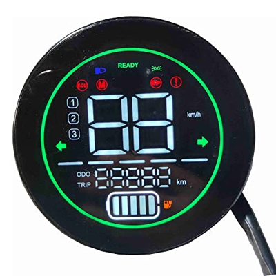 JOUSE Taquómetro de bicicleta eléctrica scooter salpicadero pantalla 48 V 60 V 72 V plomo-ácido batería LED instrumentos indicador