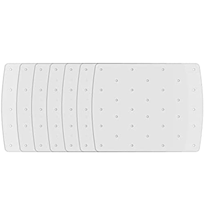 EUKKIC Revestimiento de Pergamino para Freidora de Aire de 100 Piezas, Revestimiento de Freidora de Aire Cuadrado Perforado para Ninja Foodi Grill 5 e