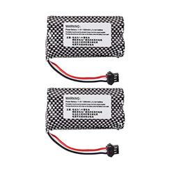 ZHOUHONG 7.4v 1300mAh 18650 Li-Ion batería SM-3P Enchufe con Cargador USB para Watch Gesture Sensing RC Stunt Car 2pcsbattery en oferta