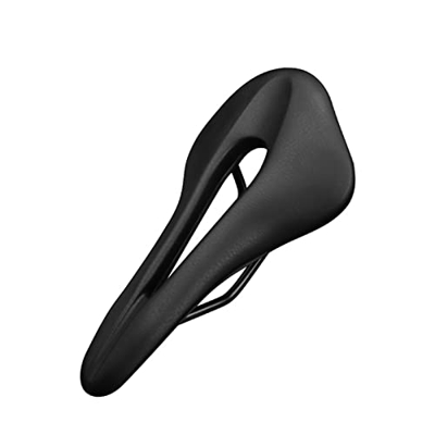 Dedbol Sillín de Bicicleta MTB, Alfombrilla de Asiento Delantero for Bicicleta de montaña y Carretera, Apta for Hombres, de Carreras, de Cuero PU, Tra