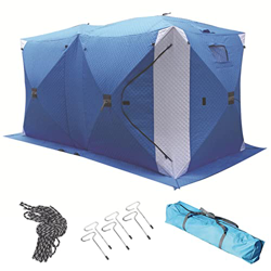 GLLDS Tienda de Pesca en Hielo Refugio de Pesca en Hielo portátil Pop-Up 6 Personas Tienda de Pesca en Hielo Impermeable Refugio de Pesca en Hielo con en oferta