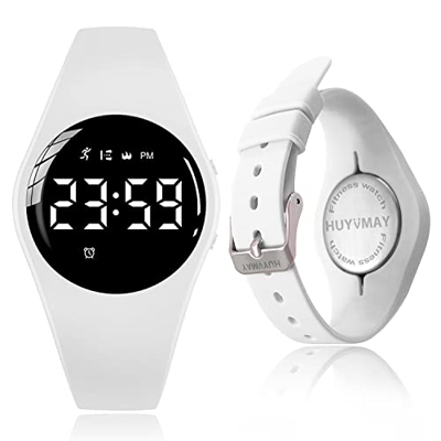 HUYVMAY Reloj Deportivo para niños con podómetro, sin aplicación, no Requiere teléfono, 1 Hora de Carga para 20 días de Uso, Reloj Digital para niños 