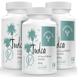 TUDCA Suplemento de apoyo al hígado - 1000mg por dosis, ácido tauroursodeoxicólico (180 Counts, Pack of 3) en oferta