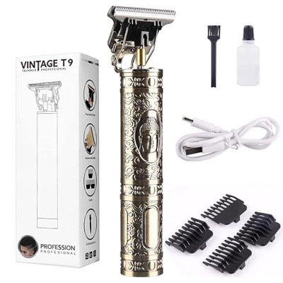 Cortapelos para hombre Retro T9 Cortapelos afeitadora profesional Trimmer Kemei Heyar Cut Machine cortapelos inalámbrico barba hombre afeitado (BRONZE