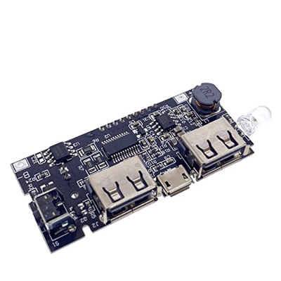 HJLIKE Módulo De Banco De Energía, Dual USB 5V 1A 2.1A para El Teléfono DIY Mobile Power Bank