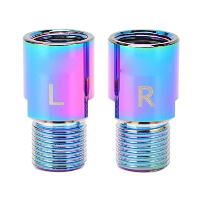 Cyllde Paquete de 2 Extensores de Pedal de Bicicleta de Acero Resistente, Rodilleras de bajo Esfuerzo, Pernos de extensión de Pedal de Bicicleta(20mm)