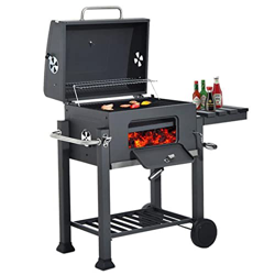 Saturey Barbacoa Portátil Barbacoa Parrilla al Aire Libre al Aire Libre carbón Vegetal leña Parrilla Americano Patio Comercial Grande Barbacoa Parrill en oferta