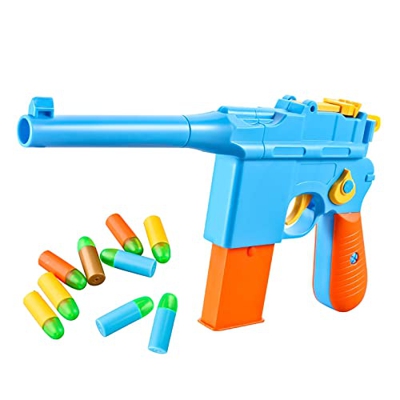 Mauser Toy Gun, Mauser C96 Toy Gun para Niños De 5 Años En Adelante, Viene con 10 Pistolas De Espuma De Color con Punta De Espuma Suave
