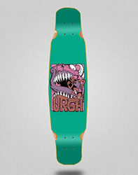 Urgh Skate Skateboard Longboard Deck Mix Bamboo 46x9 Monster Green en oferta