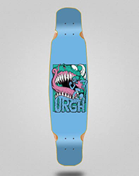 Urgh Skate Skateboard Longboard Deck Mix Bamboo 46x9 Monster Blue en oferta