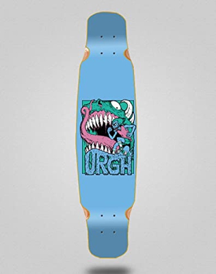 Urgh Skate Skateboard Longboard Deck Mix Bamboo 46x9 Monster Blue