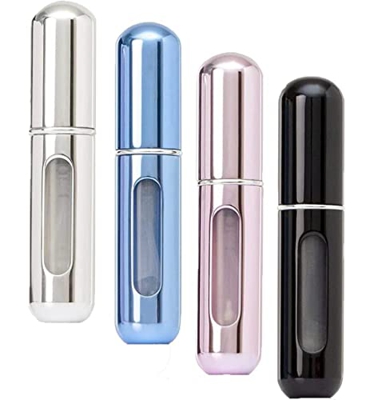NOPEILVI- Portable Mini Refillable Empty Spray Bottle,Scent Pump Case,Bottle Atomizer Bottom Refill Pump Case 5ml Home Supplies.