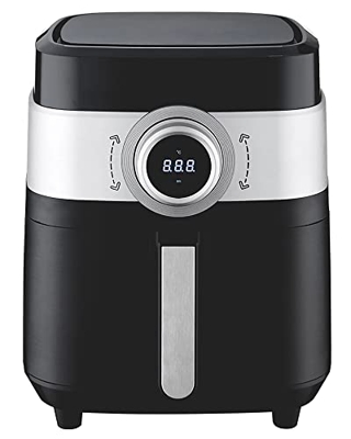 BAPRRJY Freidora De Aire De 1800 W, Horno Eléctrico Sin Aceite De Acero Inoxidable De 6,5 L, Cocina De Cocción Baja En Grasa De Circulación Rápida, Te