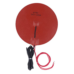 Almohadilla Calefactora Circular de Silicona Resistencia a la Abrasión Flexible Suave Almohadilla Calefactora Redonda Calentamiento Uniforme para Impr precio