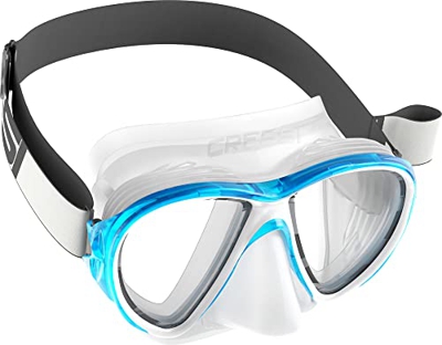 Cressi Fiji Mask Máscara Buceo, Adultos Unisex, Transparente/Aguamarina, Talla única
