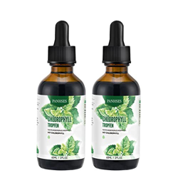 Clorofila líquida, 60 ml, 1800 gotas, 250 mg de clorofila líquida, dosis diaria, concentración de clorofila hasta 4x, vegetariano, sin aditivos, suple en oferta