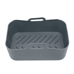 Cesta de Revestimiento de Silicona para Freidora de Aire para Ninja DZ201 Foodi 8QT, Cuenco de Silicona para Freidora de Aire, Resistente Al Calor, Re características