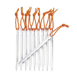 Estacas for Tienda 10 Piezas 18 cm Aluminio for Clavos for Tienda al Aire Libre, Accesorios for Tienda, Estacas for Tienda de Metal for Acampar/Sender precio