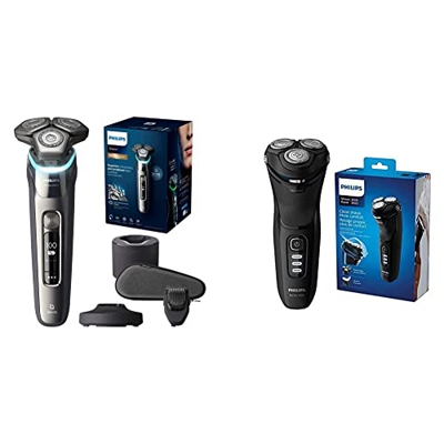 Afeitadora eléctrica Wet and Dry Shaver Series 9000 de Philips con SkinIQ (modelo S9987/59) & Shaver Series 3000 Wet