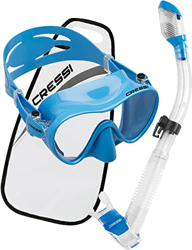 Cressi F1 + Dry Combo, Mascarilla & Snorkel Unisex Adulto, Azul, Única precio