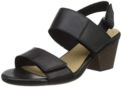 Clarks Lorene Bright, Sandalia con talón Mujer, Black Leather, 38 EU características