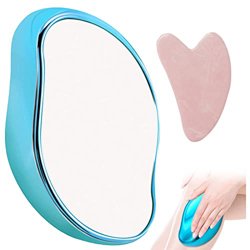 Crystal Hair Remover,Womens Hair Remover, Painless Physical Hair Removal Epilator,Crystal Hair Eraser,Herramienta de Depilación (azul) precio