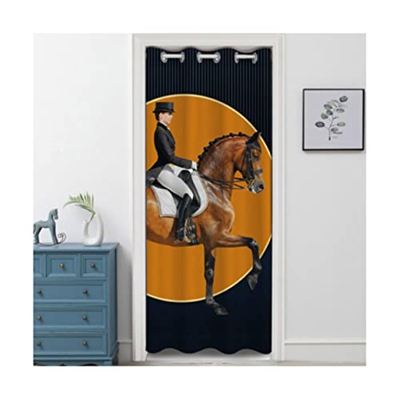 LUTY Conveniente cortina para puerta corrediza de vidrio,Divisor de habitación de pista de techo,Cortina divisora de vestidor opaca