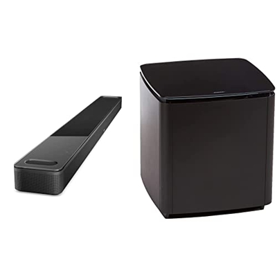 Bose Barra de Sonido Inteligente 900 Dolby Atmos con Asistente de Voz Alexa en Negro + Bass Module 700, inalámbrico, Negro