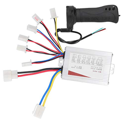 URROA 36V 800W Scooter Brush Controller Throttle Grip Kit for Scooter eléctrico E-Bike Bicicleta Triciclo en oferta