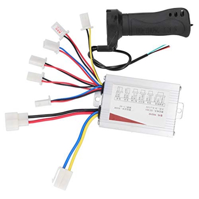 URROA 36V 800W Scooter Brush Controller Throttle Grip Kit for Scooter eléctrico E-Bike Bicicleta Triciclo