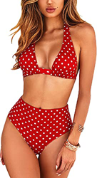 UMIPUBO Bikini de Mujer Conjunto de 2 Piezas de Cuello Halter Traje de Baño Bañador de Baño Conjunto de Bikini de Playa Cintura Alta Bra Tops y Bragui en oferta