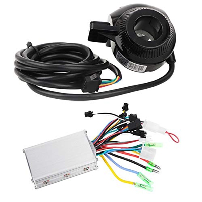 URROA Controlador de Motor de Bicicleta eléctrica, 24V, 36V, 48V, 60V, Controlador sin escobillas for Patinete, Panel LCD de Acelerador de Pulgar (Siz