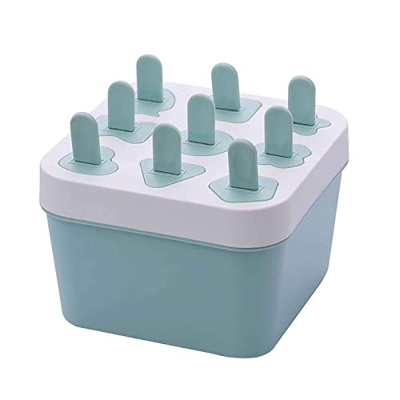 # 4E7108 Caja de helado hecho en casa para hacer helados para niños Ice Cream Stick Ice Maker, Azul #6w99gy, M