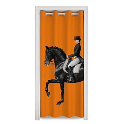LUTY Conveniente cortina para puerta corrediza de vidrio,Divisor de habitación de pista de techo,Cortina divisora de vestidor opaca