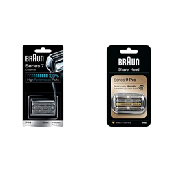 Braun Series 7 70S Cabezal de recambio para afeitadora eléctrica hombre, plata & Braun Series 9 Cabezal De Recambio 94M Plata Para Afeitadora Eléctric características