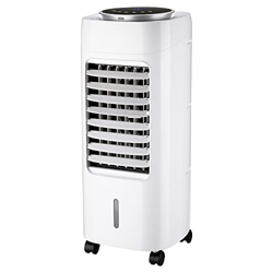 VOLTMAN - Refrigerador de aire móvil BREZZA + 3 en 1 65 W - Silenciador - Modo nocturno - Humidificador/Ventilador/Purificador - Flujo de aire 408 m3/ características