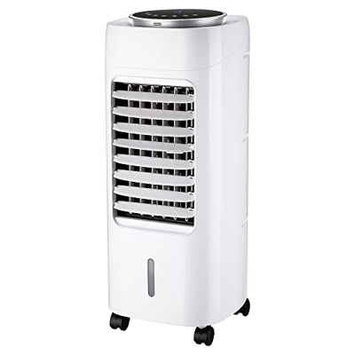 VOLTMAN - Refrigerador de aire móvil BREZZA + 3 en 1 65 W - Silenciador - Modo nocturno - Humidificador/Ventilador/Purificador - Flujo de aire 408 m3/