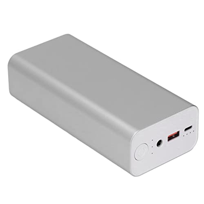 Banco de Energía de Gran Capacidad de 30000 MAh, Cargador Portátil de Interfaz de CC de Carcasa de Aleación de Aluminio de Carga Rápida PD de 65 W par