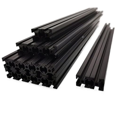 QFXFL Compatible con Funssor Misumi HFSB5-2020 Kit de marco de extrusión for impresora Voron 2.4 3d Juntas ciegas anodizadas negras V 2.4 EXTRUSIONES 