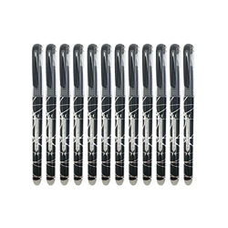 RHardware 12 bolígrafos de tinta negra, borrable de gel 0,7mm, bolígrafos papelería escolar características