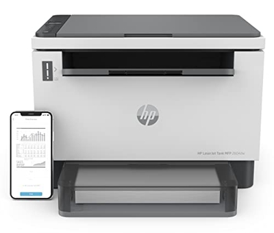 HP LaserJet Tank MFP 2604dw 381V0A, Impresora Láser Multifunción, Estampa, Copia y Escanea, Impresión a Doble Cara Automático, Wi-Fi Banda Dual, USB 2