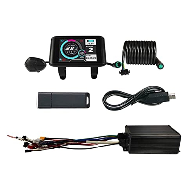 XUANF Bicicleta eléctrica 36V 48V 60V 72V programa 45A MQCON Sabvoton controlador desbloqueo controlador con UKC-1 pantalla USB+Bluetooth